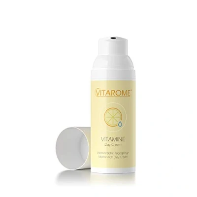 Abbildung von Vitarome VITAMINE Tagescreme mit 24 Stundenschutz gegen vorzeitige Hautalterung und UV Schäden, ohne Paraben, 50 ml