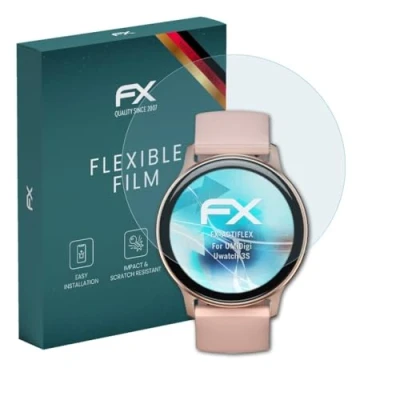 Abbildung von atFoliX Schutzfolie kompatibel mit UMiDigi Uwatch 3S Folie, ultraklare und flexible FX Displayschutzfolie (3X)
