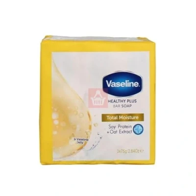 Abbildung von Vaseline Healthy Plus Bar Soap Total Moisture 3 x 75 gram
