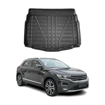 Abbildung von OMAC Kofferraumwanne Laderaumwanne kompatibel mit VW T ROC 2018 2024 Gummi TPE Schwarz