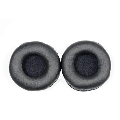 Abbildung von 2 Paar Reparaturteile Ohrpolster kompatibel mit Jabra GN2100 GN9120 GN 2100 2110 2124 2125 9300 9330 9350 Kopfhörern (Leder)