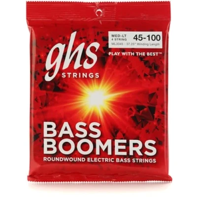 Abbildung von GHS Bass Boomers ML3045 String Set, 4 String, Medium Light, .045 .100
