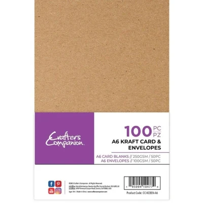 Abbildung von Crafter&#039;s Companion A6 Kraft Card&amp;Envelopes 100 st.