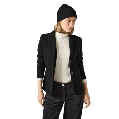 Abbildung von Cecil Struktur Blazer, Damen, Größe: XXL, Schwarz