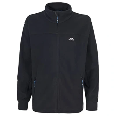 Abbildung von Trespass Bernal, Black, XS, Warme Fleecejacke 300g/m² für Herren, X Small, Schwarz