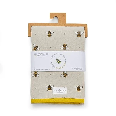 Abbildung von Cooksmart Tischdecke mit britischem Bienen Design für alle Esstische Tischdecken passend modernen Häuser