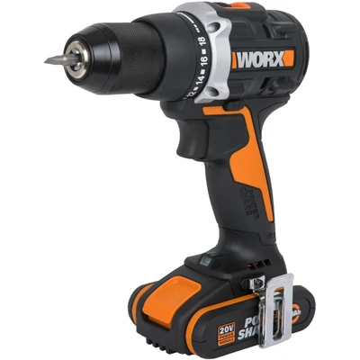 Abbildung von Worx Akku Bohrschrauber &quot;WX102 NITRO&quot;, (Set), Brushless Motor, 2 Gang Getriebe, inkl. Akkus &amp; Ladegerät