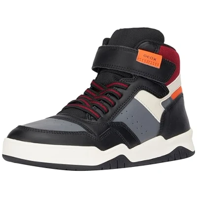 Abbildung von Geox J Perth Boy F Sneaker, Black/ORANGE, 28 EU