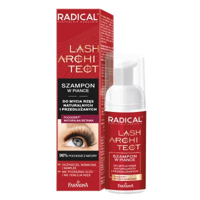 Abbildung von RADICAL LASH ARCHITECT Shampoo im Schaumwaschschaum für natürliche und verlängerte Wimpern 50ml