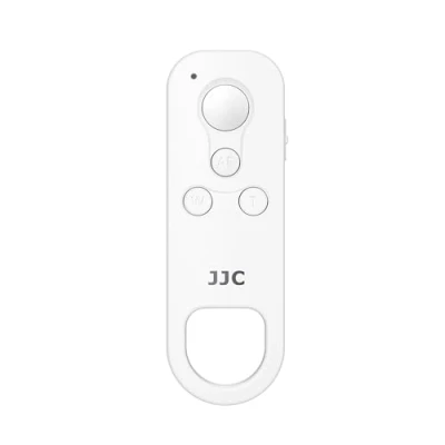Abbildung von JJC BR E1 Bluetooth Fernbedienung, kabellose Fernbedienung für Canon EOS R100 R8 R50 R6MkII R10 R7 R3 M50MkII R5 R6 R RP 6DII 90D 77D 850D 200DII M200 PowerShot V10 G5X MarkII G7XIII SX70HS Weiß