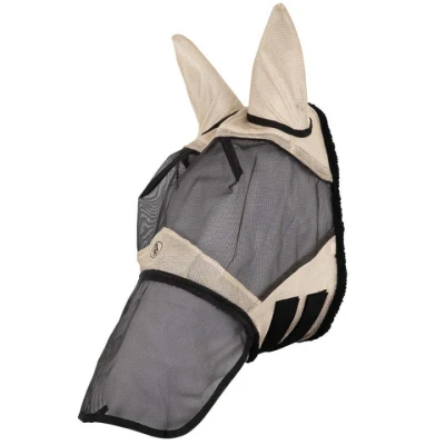 Abbildung von BR Fliegenmaske Classic Pony Schwarz / Gold