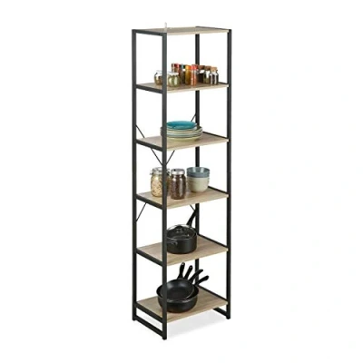 Abbildung von relaxdays Standregal Industrial mit 6 Etagen