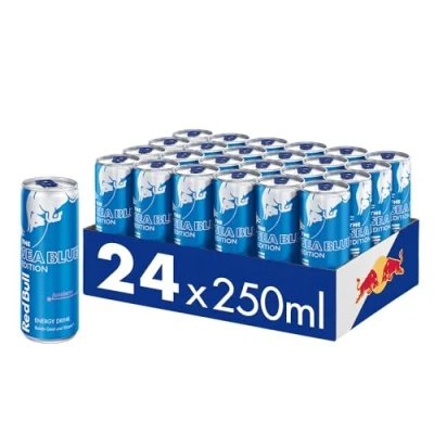 Abbildung von Red Bull Energy Drink Sea Blue Edition Juneberry 24er Palette Dosen Getränke, EINWEG (24 x 250 ml)