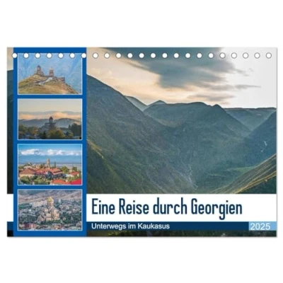 Abbildung von Eine Reise durch Georgien (Tischkalender 2025 DIN A5 quer), CALVENDO Monatskalender
