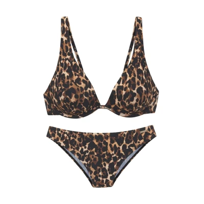 Abbildung von Bruno Banani SET Bikini, Damen, Größe: 40xD, Leo bedruckt