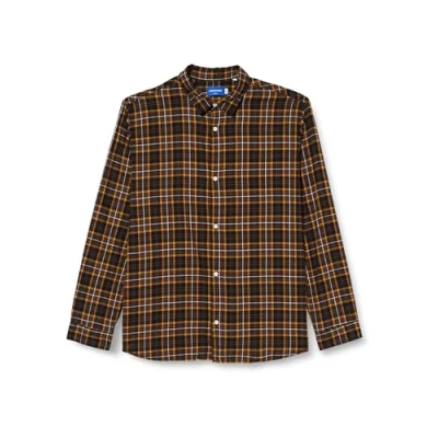 Abbildung von JACK &amp; JONES Herren Jorjoshua Check Shirt Ls Freizeithemd, Chocolate Brown, L EU