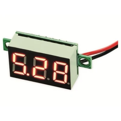 Abbildung von Joy it Messgerät Voltmeter mit 3 Ziffer LED Diplay, bis 30 Volt, 0,90cm (0,36) ( 0,914cm) (VM330)