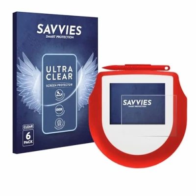 Abbildung von Savvies 6 Stück Schutzfolie für Signotec Signature Pad Omega Displayschutz Folie Ultra Transparent