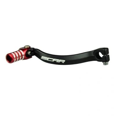 Abbildung von SCAR Schalthebel Ganghebel kompatibel mit HONDA CR 125 CR125 83 07 Rot
