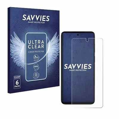 Abbildung von Savvies 6 Stück Schutzfolie für Motorola Moto G52 Displayschutz Folie Ultra Transparent