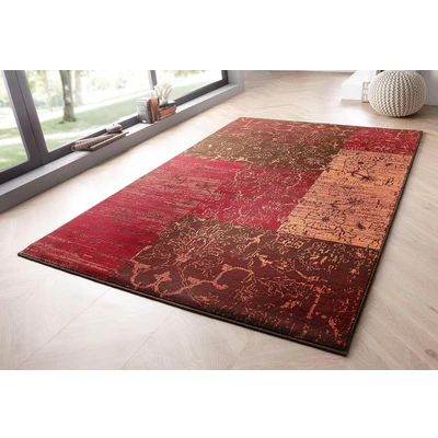 Abbildung von my home Teppich &quot;Bennet&quot;, rechteckig, Vintage Design, flach, Kurzflor, weich, pflegeleicht, elegant