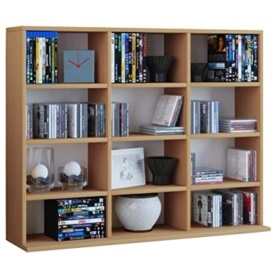 Abbildung von VCM Standregal Holz CD DVD Bücherregal Regal Megosa L, 1 tlg.