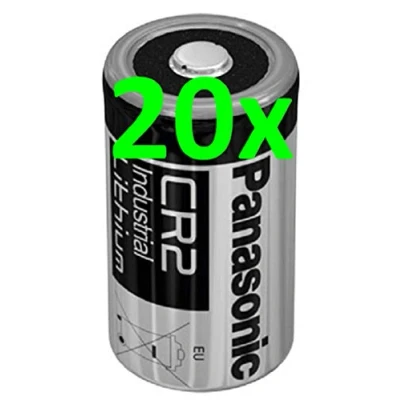 Abbildung von 20x Lithium Batterie CR2 3V 850mAh CR17355, DLCR2, EL1CR2, CR15H270 AKKUman Set