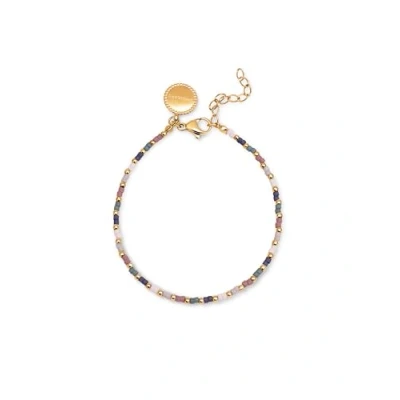Abbildung von SINGULARU Polar Colors Armband. Edelstahl mit 18 Kt Vergoldeter Beschichtung. Schmuck für Damen.