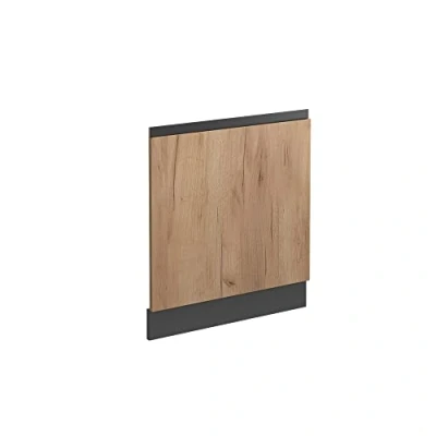 Abbildung von Vicco Frontblende R Line, Goldkraft Eiche/Anthrazit, 60 cm J Shape, ohne Arbeitsplatte