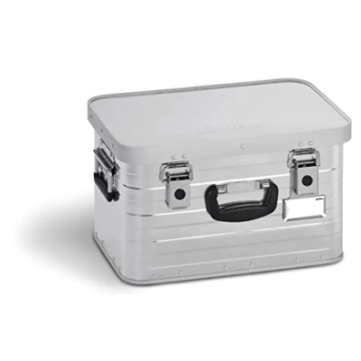 Abbildung von Enders® Aufbewahrungsbox Alubox 29 L, hochwertig verarbeitet mit Moosgummidichtung, Alukiste Transportbox Lagerbox Alukoffer Metallkiste