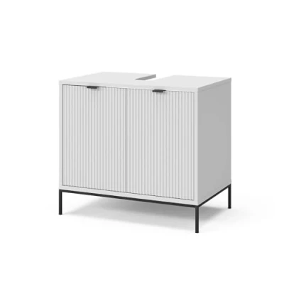 Abbildung von Vicco Waschbeckenunterschrank Eliza, Weiß, 60 x 63 cm mit 2 Türen
