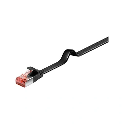 Abbildung von Goobay 94920&quot; Cat 6&quot; Flach Patchkabel, U/FTP, 7,5m Weiß/Schwarz