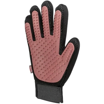 Abbildung von TRIXIE Fellpflegehandschuh Fellpflege Handschuh für Katzen pink/schwarz