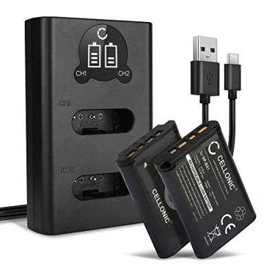 Abbildung von CELLONIC 2X NP BX1 NPBX1 Akku kompatibel mit Sony RX100 FDR X3000 RX1 DSC HX400V 3.6V 3.7V 1090mAh + Dual Ladegerät