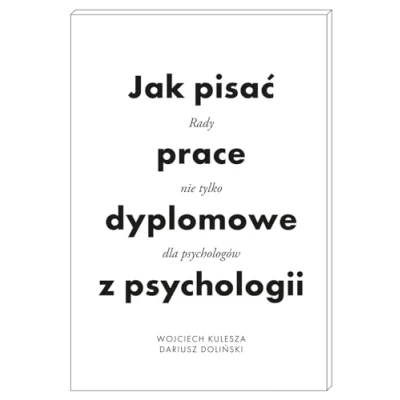 Abbildung von Jak pisać prace dyplomowe z psychologii: Rady nie tylko dla psychologów