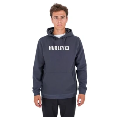 Abbildung von Hurley Herren The Box Fleece Po Pullover Sweater, Dunkelgrau, S