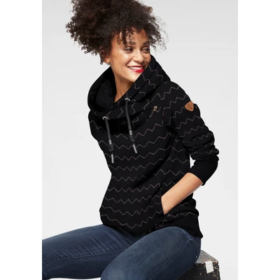 Abbildung von Ragwear Sweater &quot;GRIPY BUTTON CHEVRON O&quot;, Hoodie mit hochschießendem Schalkragen Zierknopfbesatz