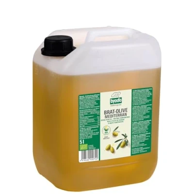 Abbildung von Bio Brat Olive von Byodo im 5 Liter Kanister 1er Pack Hohe Hitzebeständigkeit, Kaltgepresst, Natives Olivenöl Extra
