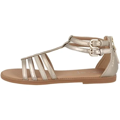 Abbildung von Geox Sandal Karly GIRL Riemensandalette für Kinder, Größe: 39, Platinum Schuhe