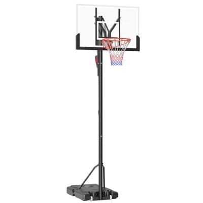 Abbildung von SPORTNOW Basketballkorb 235 280cm höhenverstellbar, Basketballständer mit Rollen