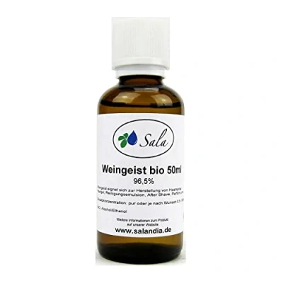Abbildung von Sala Weingeist Ethanol Alkohol 96,5% unvergällt bio 50 ml
