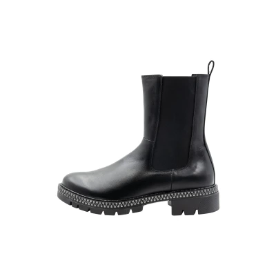Abbildung von DREIMASTER Vintage Damen Lederstiefel 36 / Schwarz 100% Leder