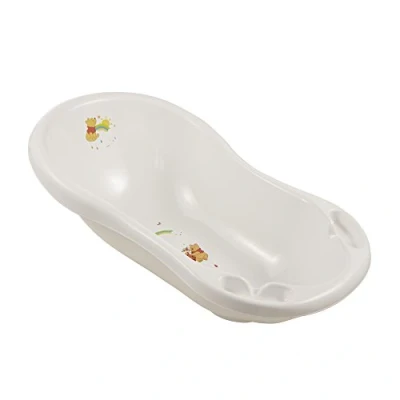 Abbildung von keeeper Disney Winnie Puuh Ergonomische Babywanne mit Stöpsel, Ab 0 bis ca. 12 Monate, 84 cm, Maria, Weiß