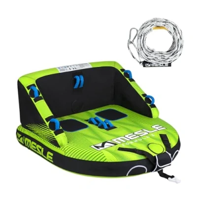 Abbildung von Funtube Formula 2 Personen Wasser Tube für Boot Jetski grün Mesle