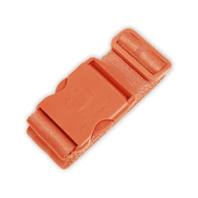 Abbildung von Hauptstadtkoffer Koffergurt, 5 cm x 190 cm, Besonders Auffällig &amp; Sicher, Gepäckband, Luggage Strap für Koffer, Orange