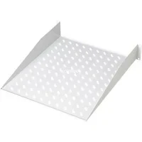 Abbildung von DIGITUS Professional DN 97610 Fachboden zum Festeinbau in 19&quot; Schränke Traglast 25 kg ab 450 mm Schranktiefe 2HE Farbe grau