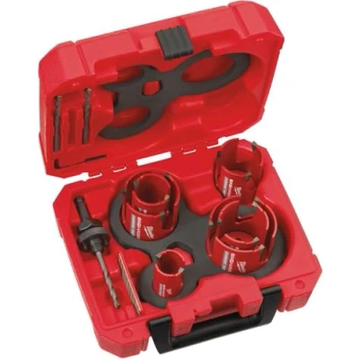 Abbildung von Milwaukee Big HAWG (4932464939) 6 Lochsägen für verschiedene Materialien, 10 teilig, Multicolor