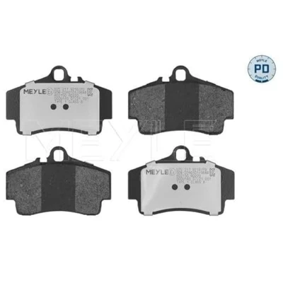 Abbildung von MEYLE 025 217 9216/PD Bremsbelagsatz PD Quality Hinterachse für Verschleißwarnanzeiger vorbereitet mit Anti Quietsch Blech PORSCHE: Boxster