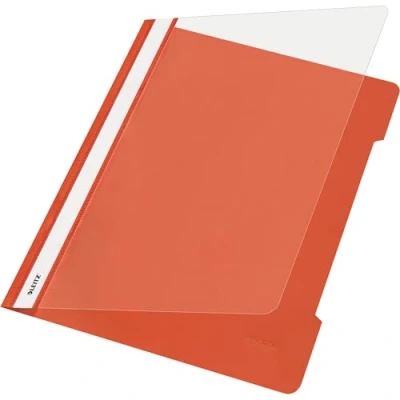 Abbildung von Leitz Sichthefter A4 PVC langes Beschriftungsfenster hellrot