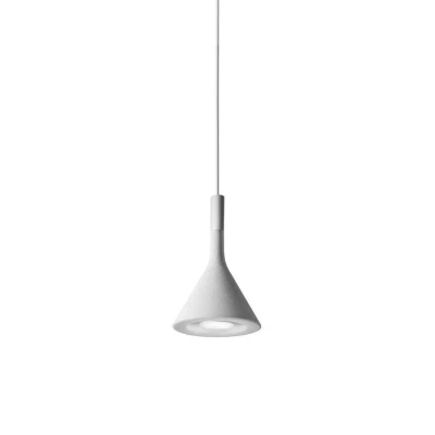 Abbildung von Foscarini Aplomb Mini Hängeleuchte aus Beton, weiß